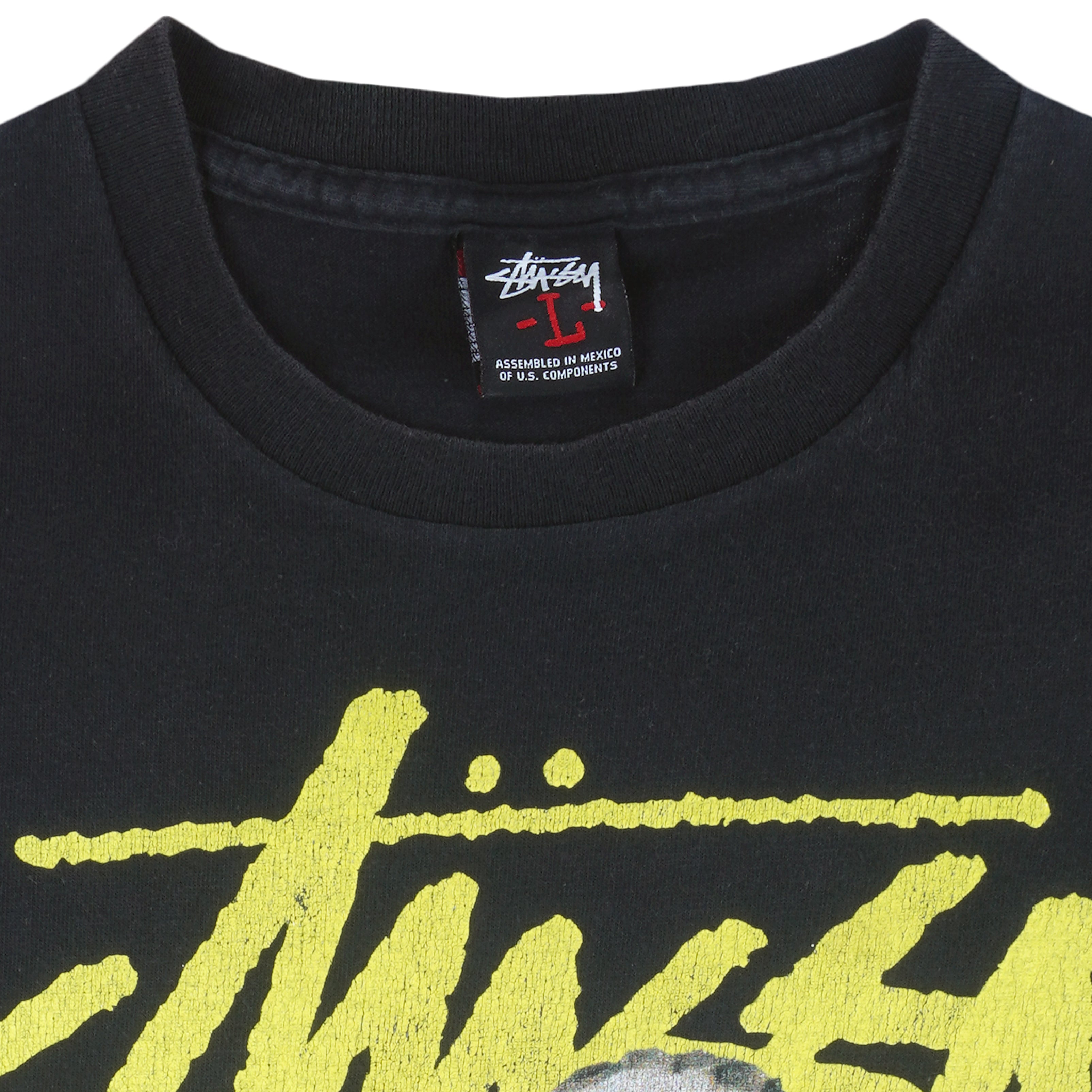 Stussy - International Tribe T-Shirt 1990s Large Vintage Retro