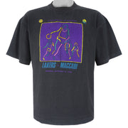 NBA (New Star) - Lakers VS Maccabi T-Shirt 1990 X-Large Vintage Retro Basketball