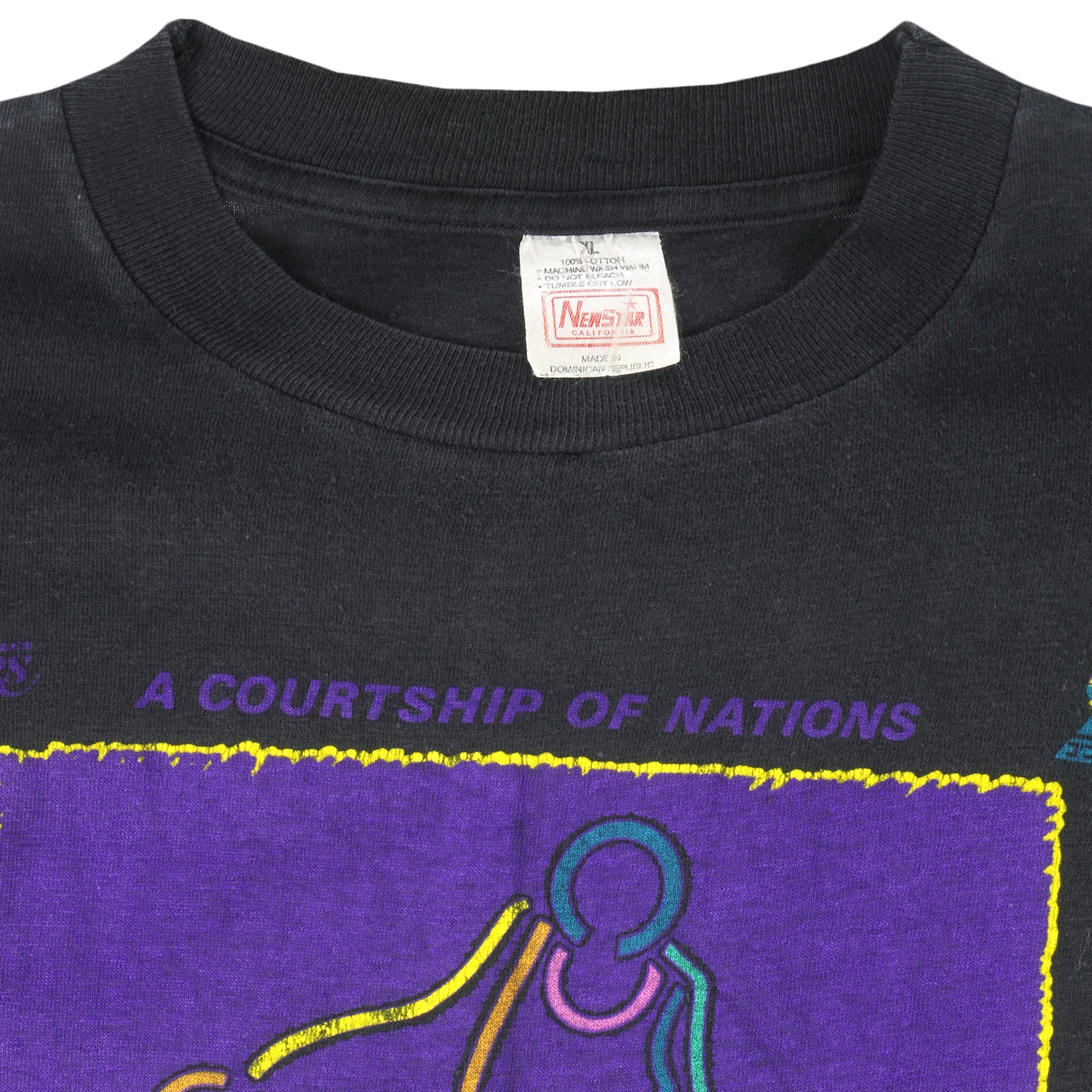 NBA (New Star) - Lakers VS Maccabi T-Shirt 1990 X-Large Vintage Retro Basketball