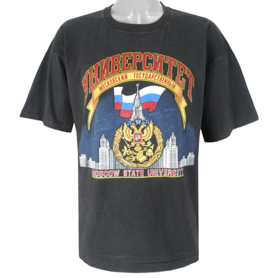 Vintage (Dave's) - Moscow State University Single Stitch T-Shirt 1990s Large