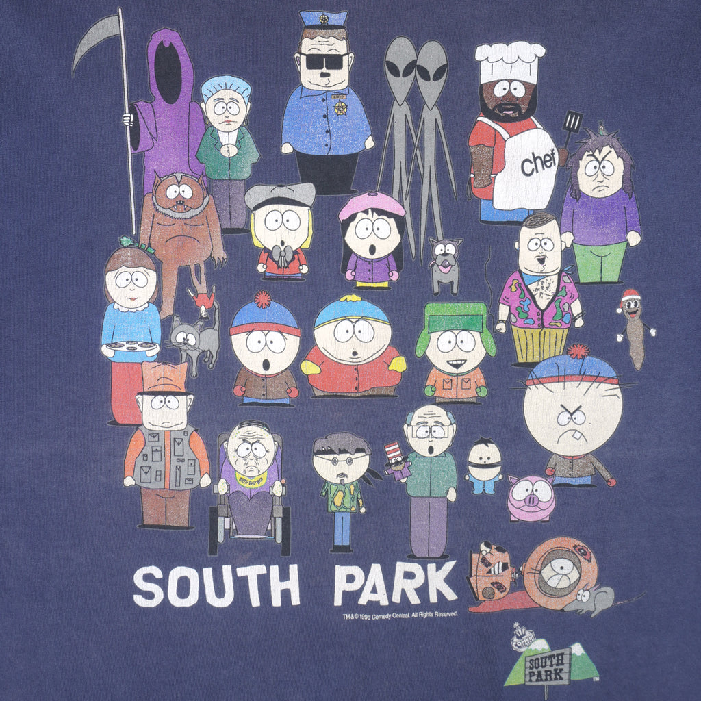 Vintage (2B Wear) - Blue South Park T-Shirt 1998 Large Vintage Retro