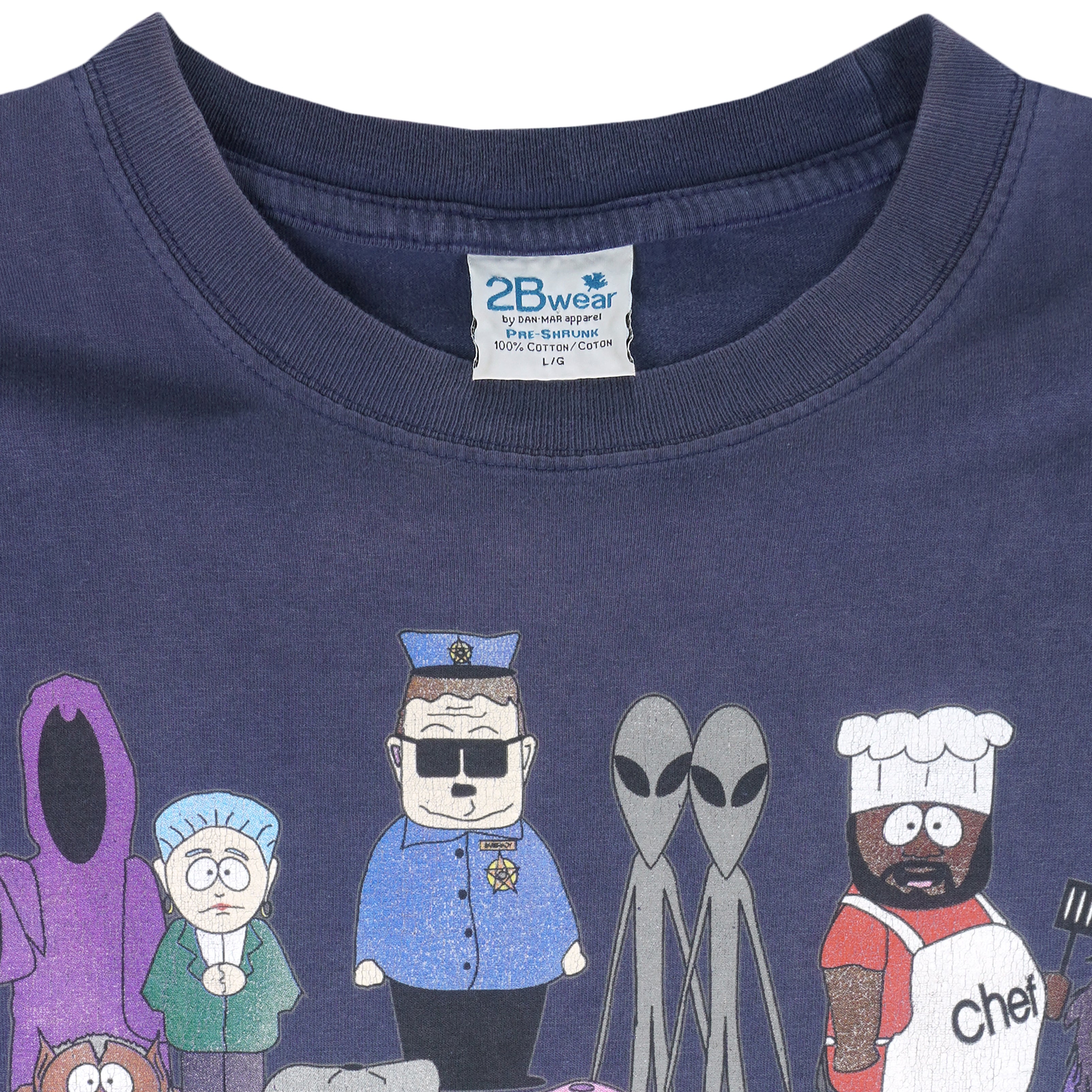 Vintage (2B Wear) - Blue South Park T-Shirt 1998 Large Vintage Retro