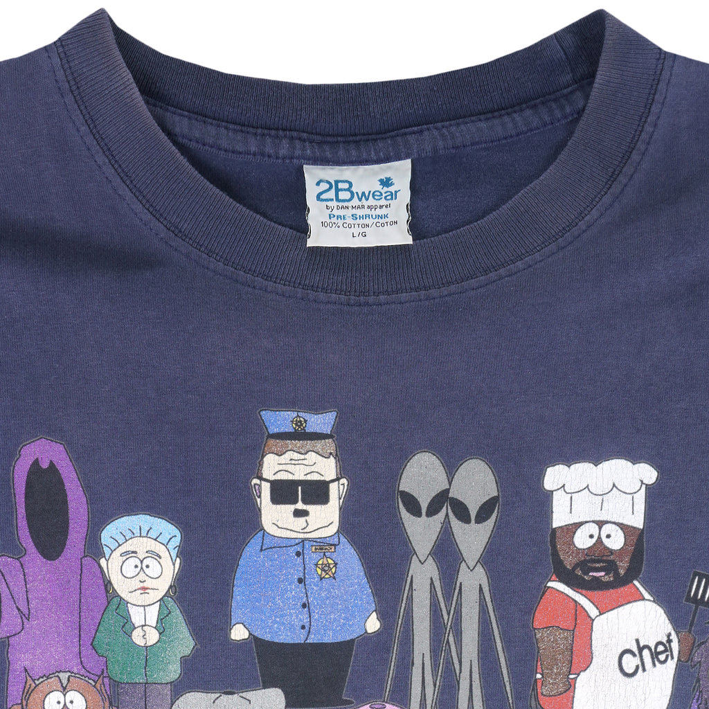 Vintage (2B Wear) - Blue South Park T-Shirt 1998 Large Vintage Retro