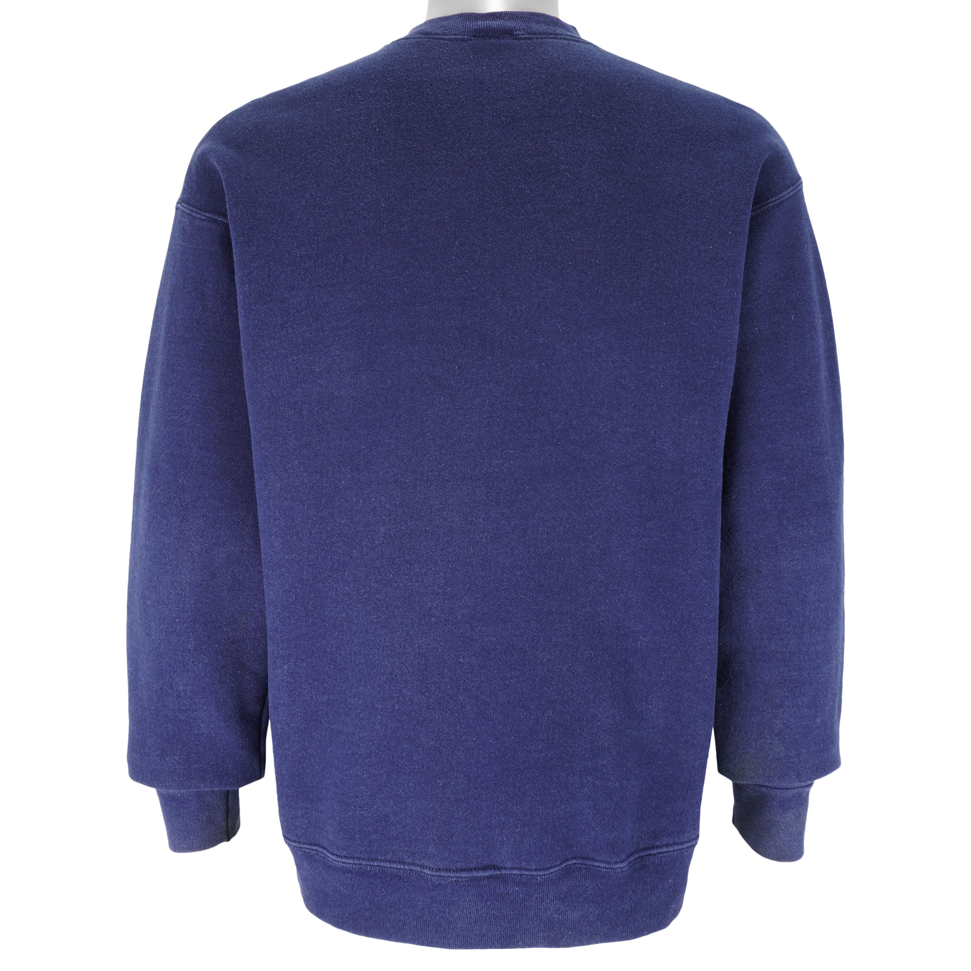 Guess - Blue Embroidered Crew Neck Sweatshirt 1990s Large Vintage Retro
