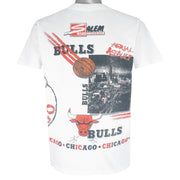 NBA (Delta) - Chicago Bulls Aerial Assault T-Shirt 1990 Large Vintage Retro Basketball