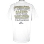 Vintage (No Fear) - Stronger Faster Younger T-Shirt 1990s X-Large Vintage Retro