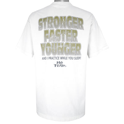 Vintage (No Fear) - Stronger Faster Younger T-Shirt 1990s X-Large