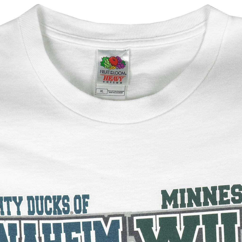 NHL - Mighty Ducks & Wild T-Shirt 2003 X-Large Vintage Retro Hockey