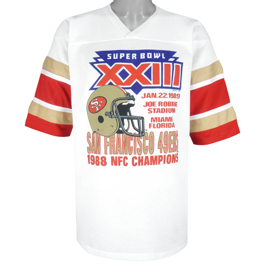 NFL - 49ers Super Bowl 23th Champions Jersey 1988 X-Large Vintage Retro Football