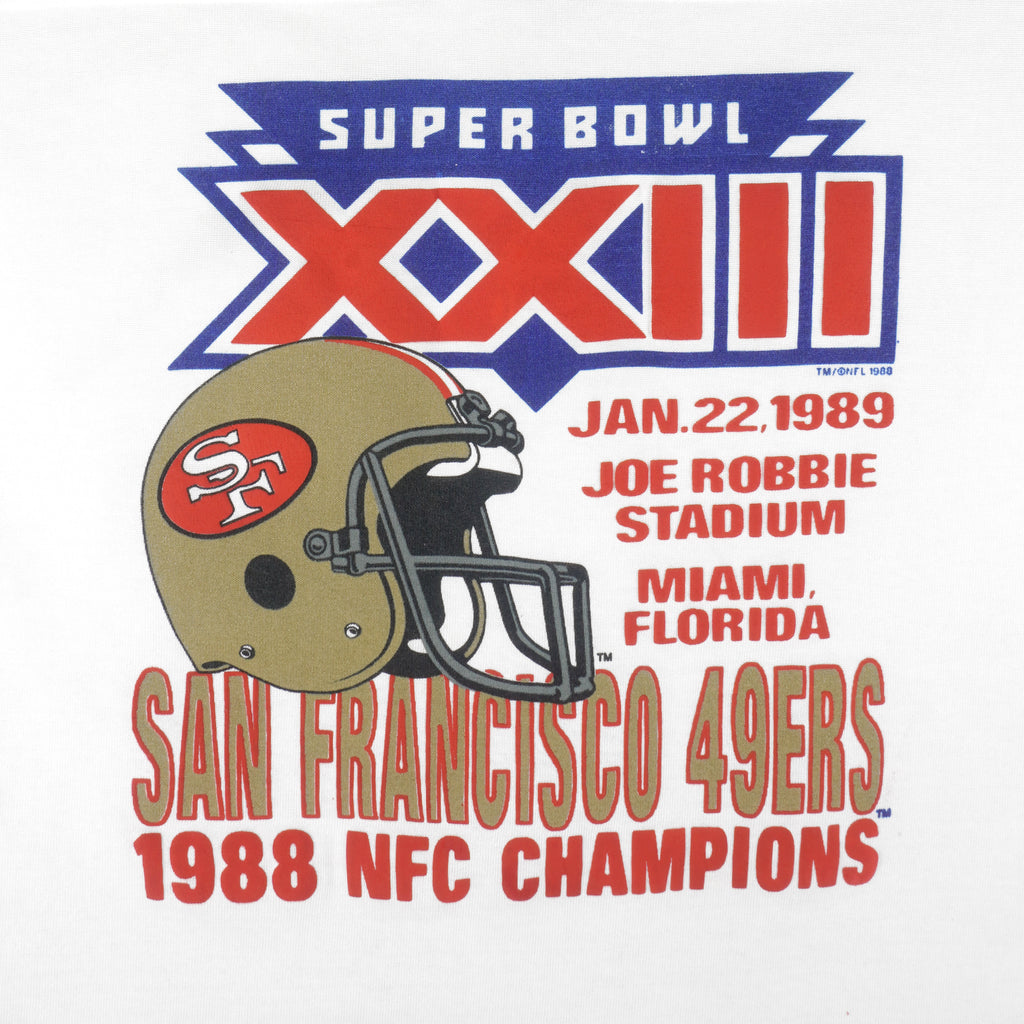 NFL - 49ers Super Bowl 23th Champions Jersey 1988 X-Large Vintage Retro Football