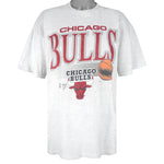 NBA - Chicago Bulls Big Logo T-Shirt 1990s Large Vintage Retro Basketball