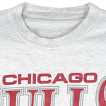 NBA - Chicago Bulls Big Logo T-Shirt 1990s Large Vintage Retro Basketball