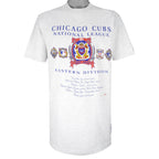 MLB (Nutmeg) - Chicago Cubs Big Logo T-Shirt 1991 X-Large Vintage Retro Baseball
