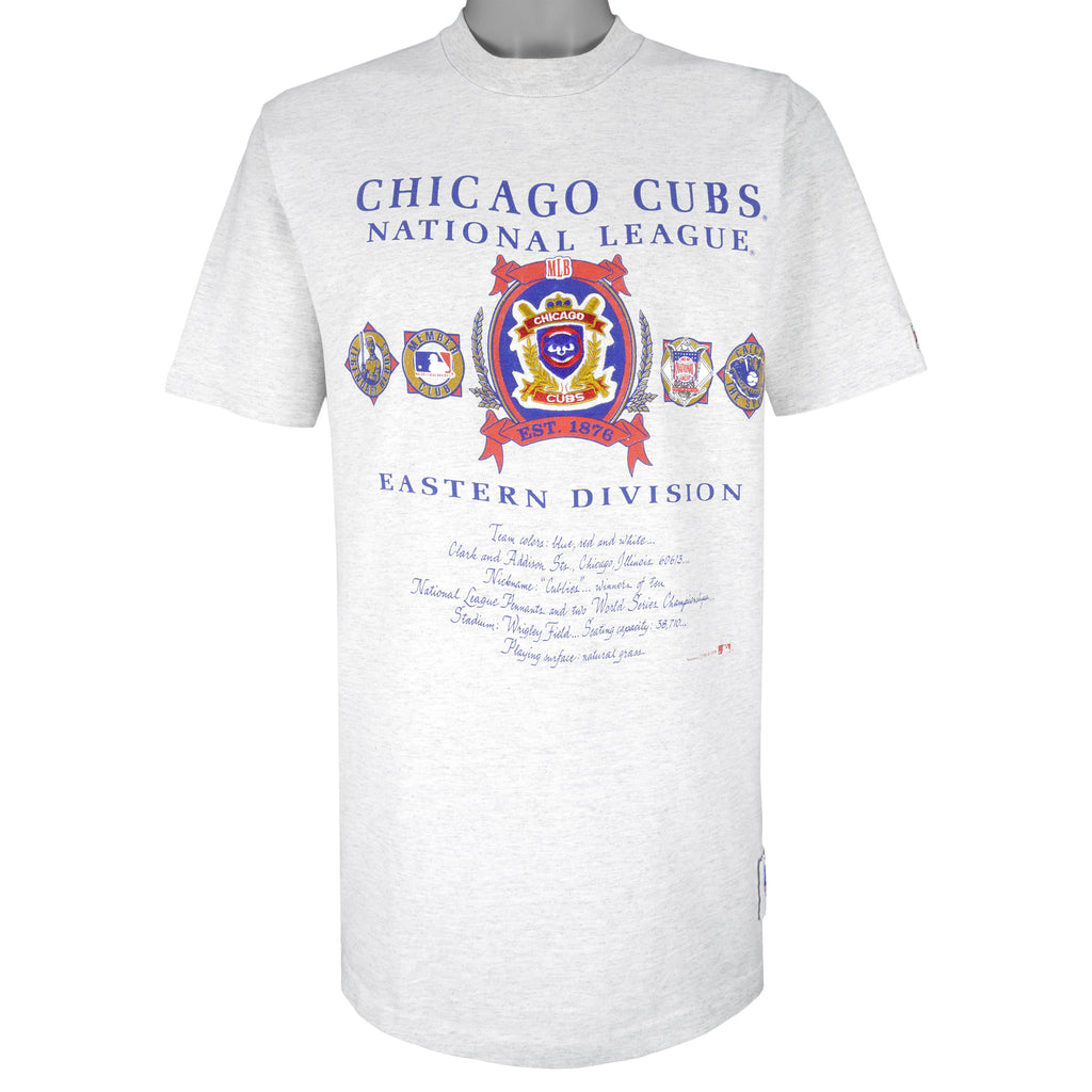 MLB (Nutmeg) - Chicago Cubs Big Logo T-Shirt 1991 X-Large Vintage Retro Baseball