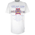 MLB (Nutmeg) - Chicago Cubs Big Logo T-Shirt 1991 X-Large Vintage Retro Baseball
