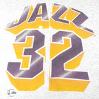 NBA (Salem) - Grey Utah Jazz T-Shirt 1990s X-Large Vintage Retro Basketball