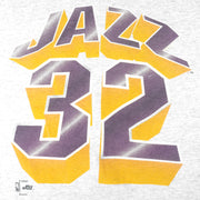 NBA (Salem) - Grey Utah Jazz T-Shirt 1990s X-Large Vintage Retro Basketball