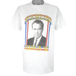 Vintage - President Richard Nixon in 92 He's Tan Rested & Ready T-Shirt 1992 Large