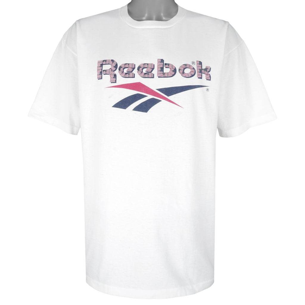 Reebok - Big Logo T-Shirt 1990s X-Large Vintage Retro