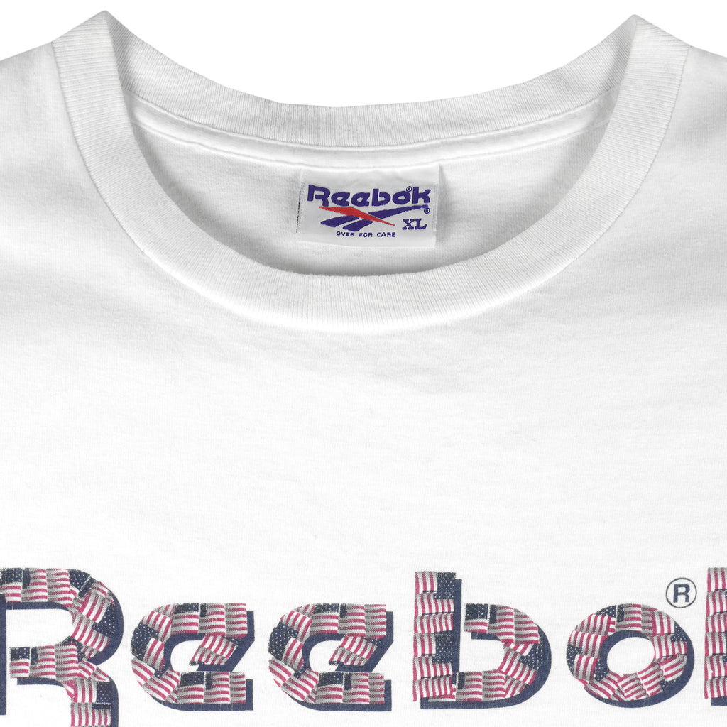Reebok - Big Logo T-Shirt 1990s X-Large Vintage Retro