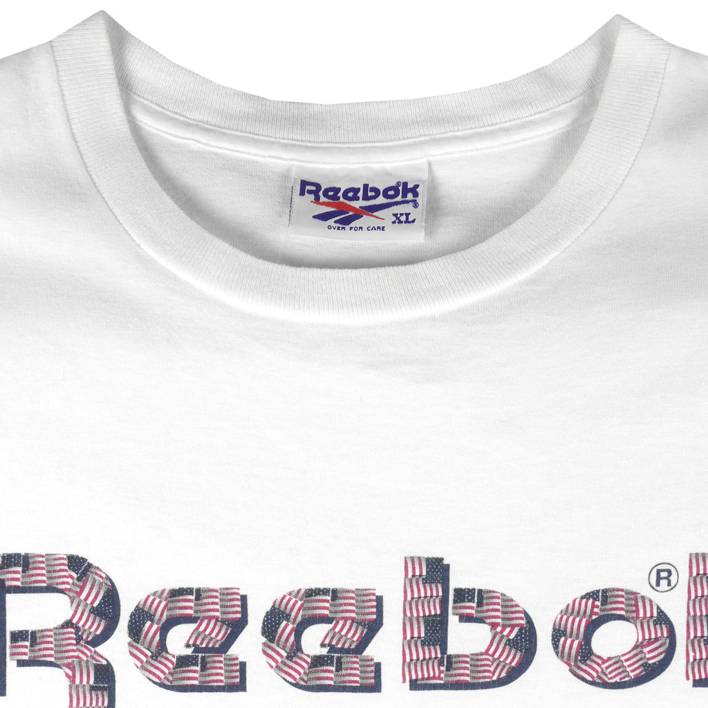 Reebok - Big Logo T-Shirt 1990s X-Large Vintage Retro