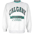 Vintage - Calgary Canada Crew Neck Sweatshirt 1990s Small Vintage Retro