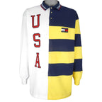 Tommy Hilfiger - USA Long Sleeved Shirt 1990s X-Large Vintage Retro