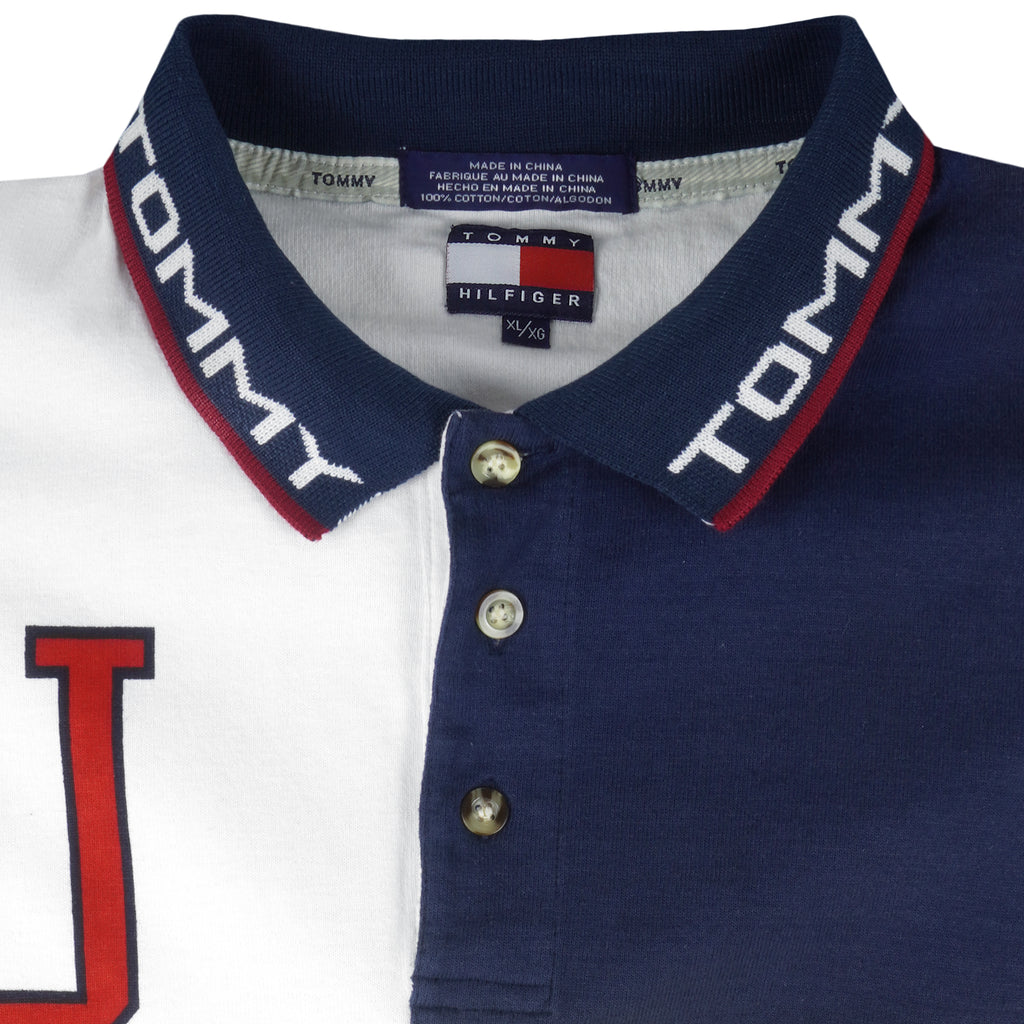 Tommy Hilfiger - USA Long Sleeved Shirt 1990s X-Large Vintage Retro