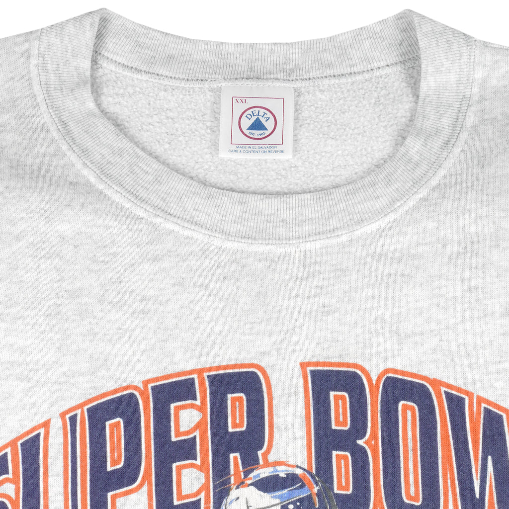 NFL (Delta) - Broncos Super Bowl 23th Salute Sweatshirt 1997 XX-Large Vintage Retro Football