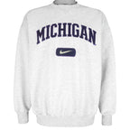 Nike - Michigan Wolverines Crew Neck Sweatshirt 1990s Large Vintage Retro College