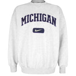 Nike - Michigan Wolverines Crew Neck Sweatshirt 1990s Large