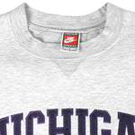 Nike - Michigan Wolverines Crew Neck Sweatshirt 1990s Large Vintage Retro College