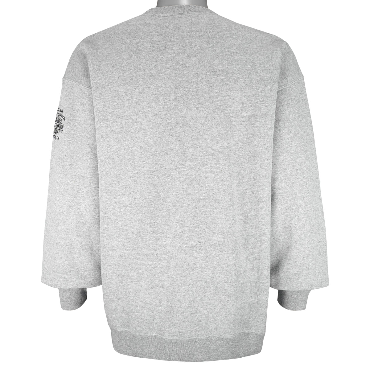 Harley Davidson - Trade Mark Embroidered Crew Neck Sweatshirt 1990s Large Vintage Retro