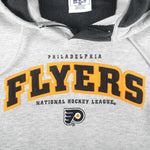 NHL (Lee) - Philadelphia Flyers Hooded Sweatshirt 1990s Large Vintage Retro Hockey