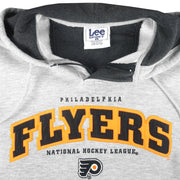 NHL (Lee) - Philadelphia Flyers Hooded Sweatshirt 1990s Large Vintage Retro Hockey