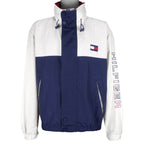 Tommy Hilfiger - Embroidered Zip-Up Jacket 1990s  Large Vintage Retro