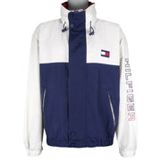 Tommy Hilfiger - Embroidered Zip-Up Jacket 1990s  Large Vintage Retro