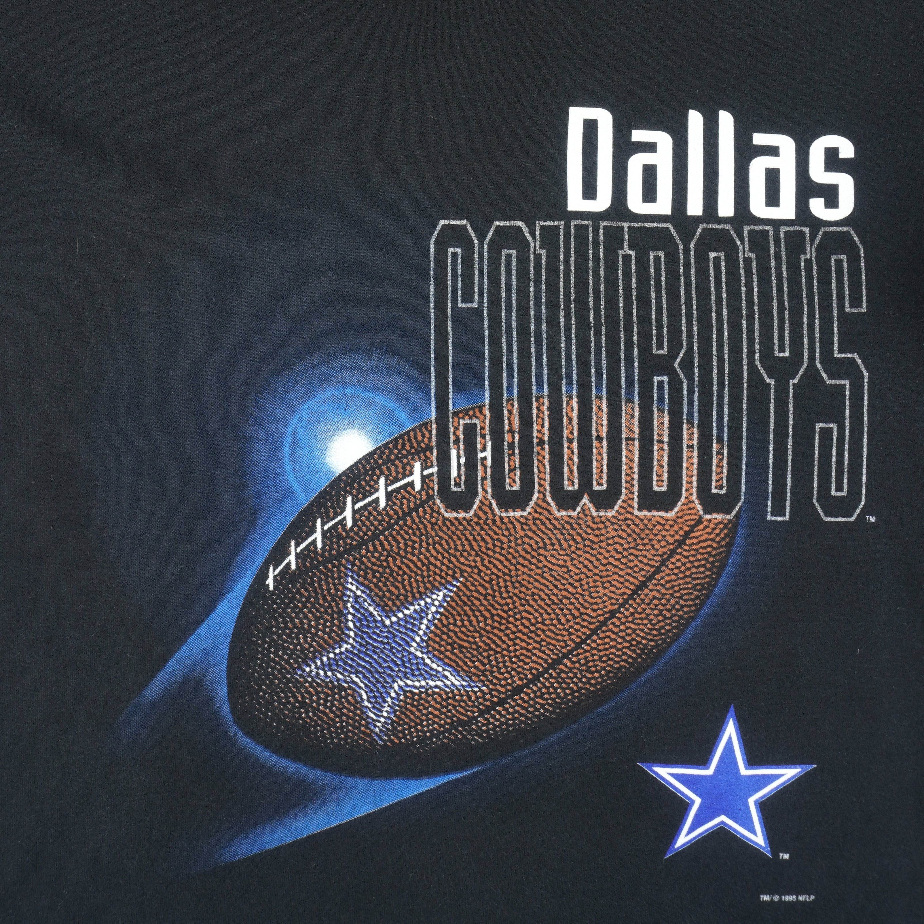 NFL (Fan) - Dallas Cowboys Big Logo T-Shirt 1995 Large Vintage Retro Football