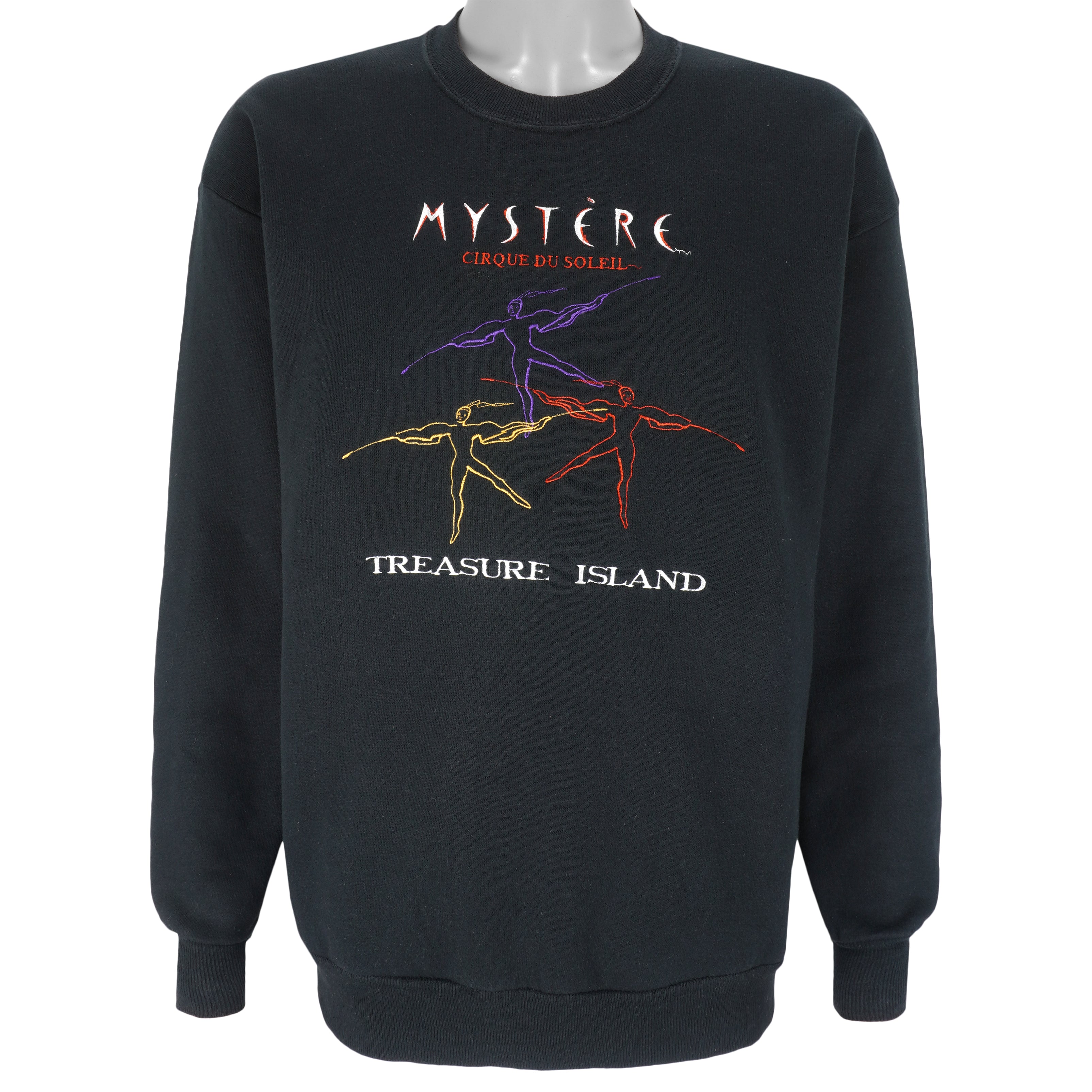 Vintage (Jerzees) - Mystery Treasure Island Crew Neck Sweatshirt 1990s X-Large Vintage Retro