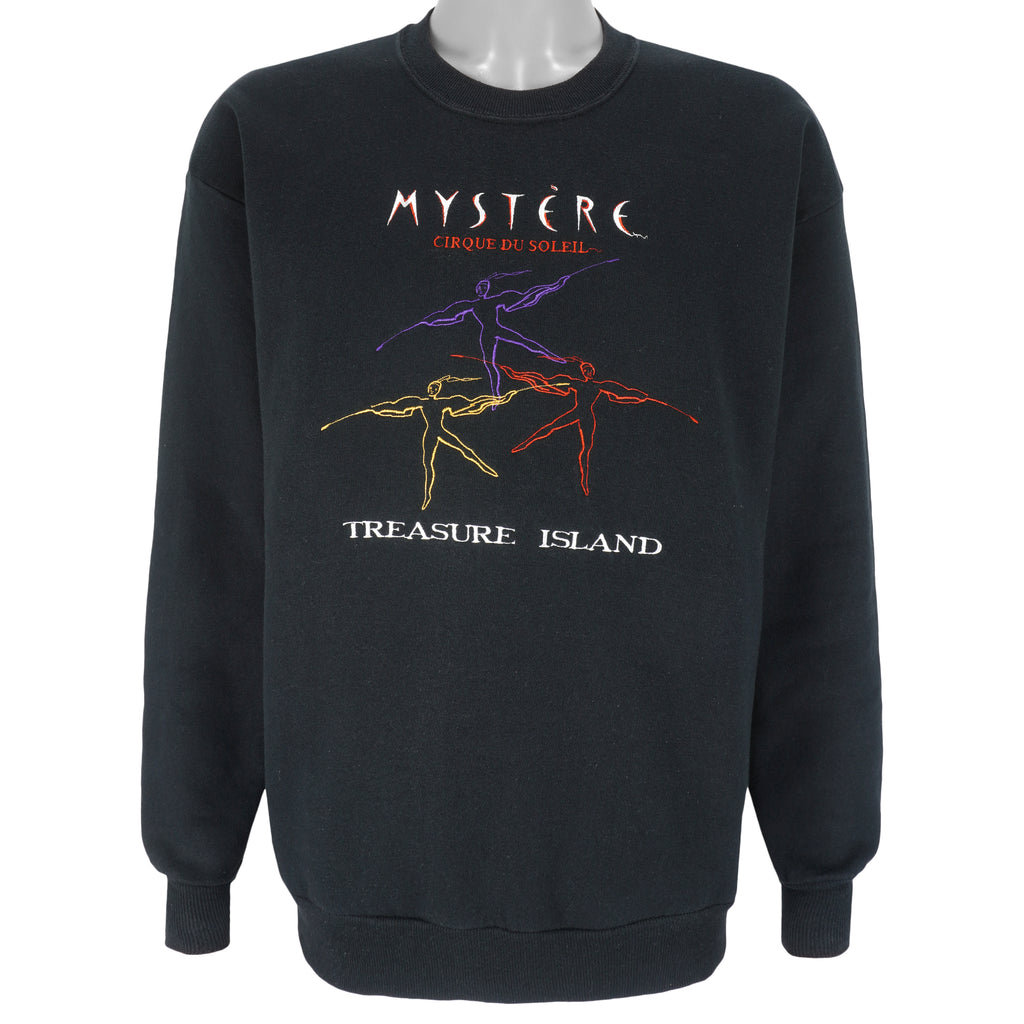 Vintage (Jerzees) - Mystery Treasure Island Crew Neck Sweatshirt 1990s X-Large Vintage Retro