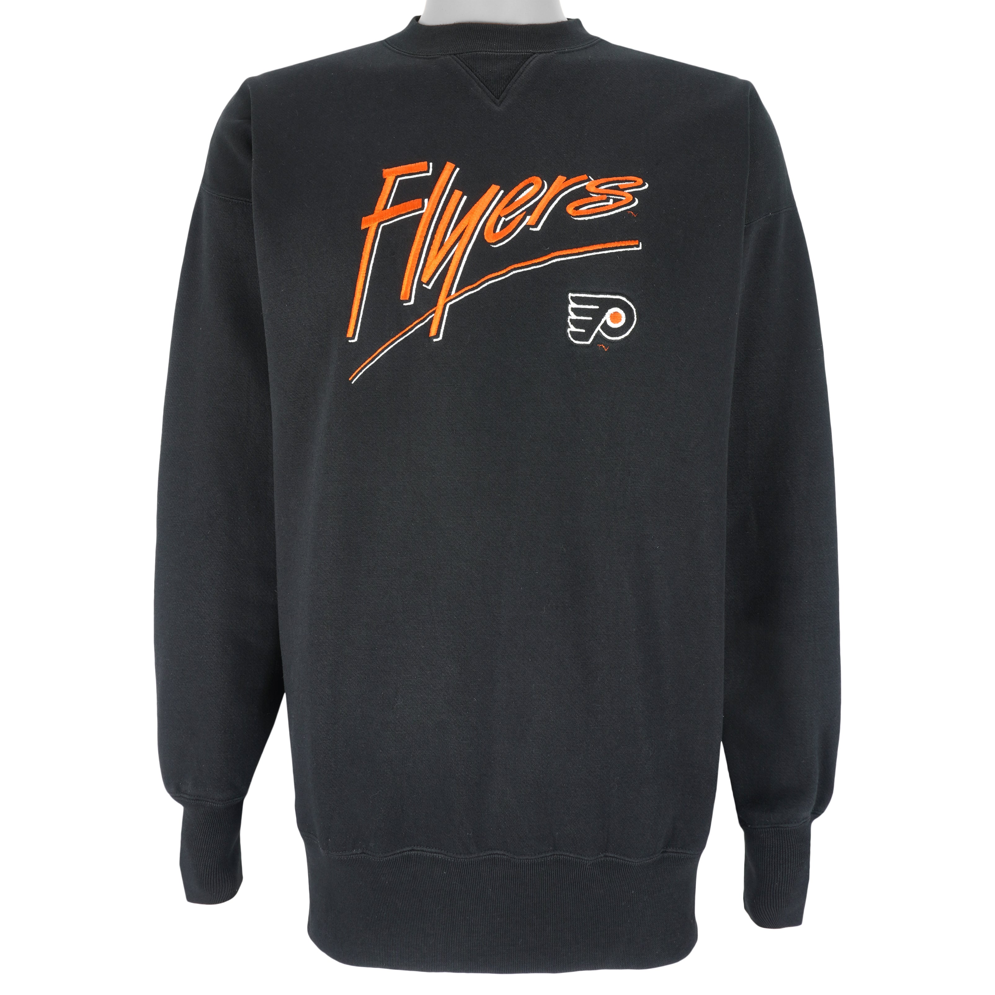 NHL - Philadelphia Flyers Embroidered Crew Neck Sweatshirt 1990s X-Large Vintage Retro Hockey
