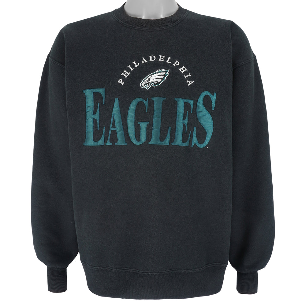 NFL - Philadelphia Eagles Embroidered Crew Neck Sweatshirt 1990s Large Vintage Retro Football