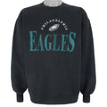 NFL - Philadelphia Eagles Embroidered Crew Neck Sweatshirt 1990s Large Vintage Retro Football