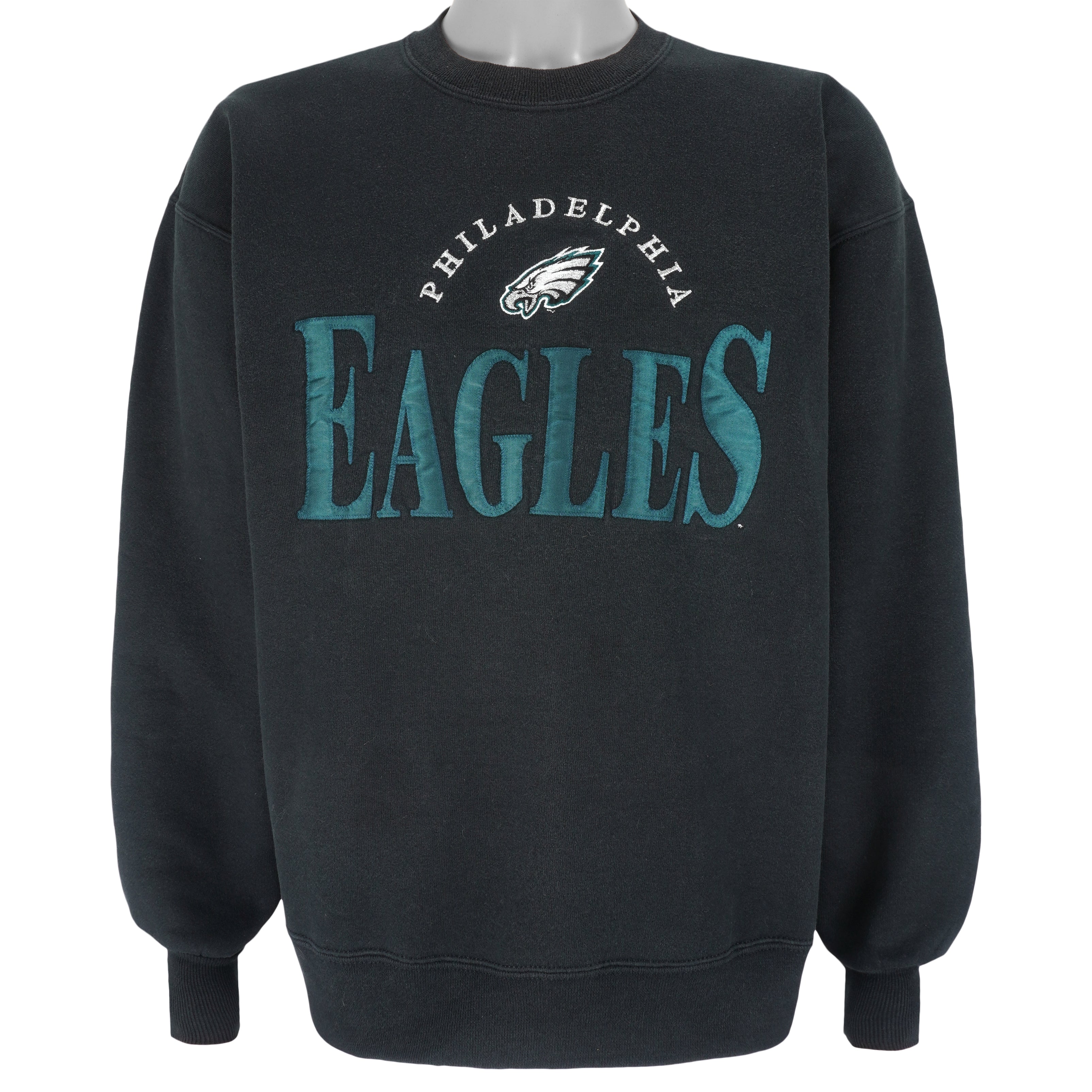 NFL - Philadelphia Eagles Embroidered Crew Neck Sweatshirt 1990s Large Vintage Retro Football