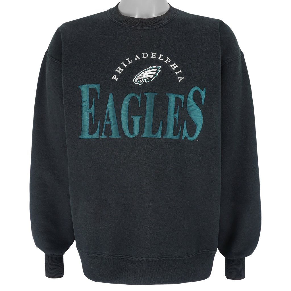 NFL - Philadelphia Eagles Embroidered Crew Neck Sweatshirt 1990s Large Vintage Retro Football