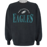 NFL - Philadelphia Eagles Embroidered Crew Neck Sweatshirt 1990s Large Vintage Retro Football