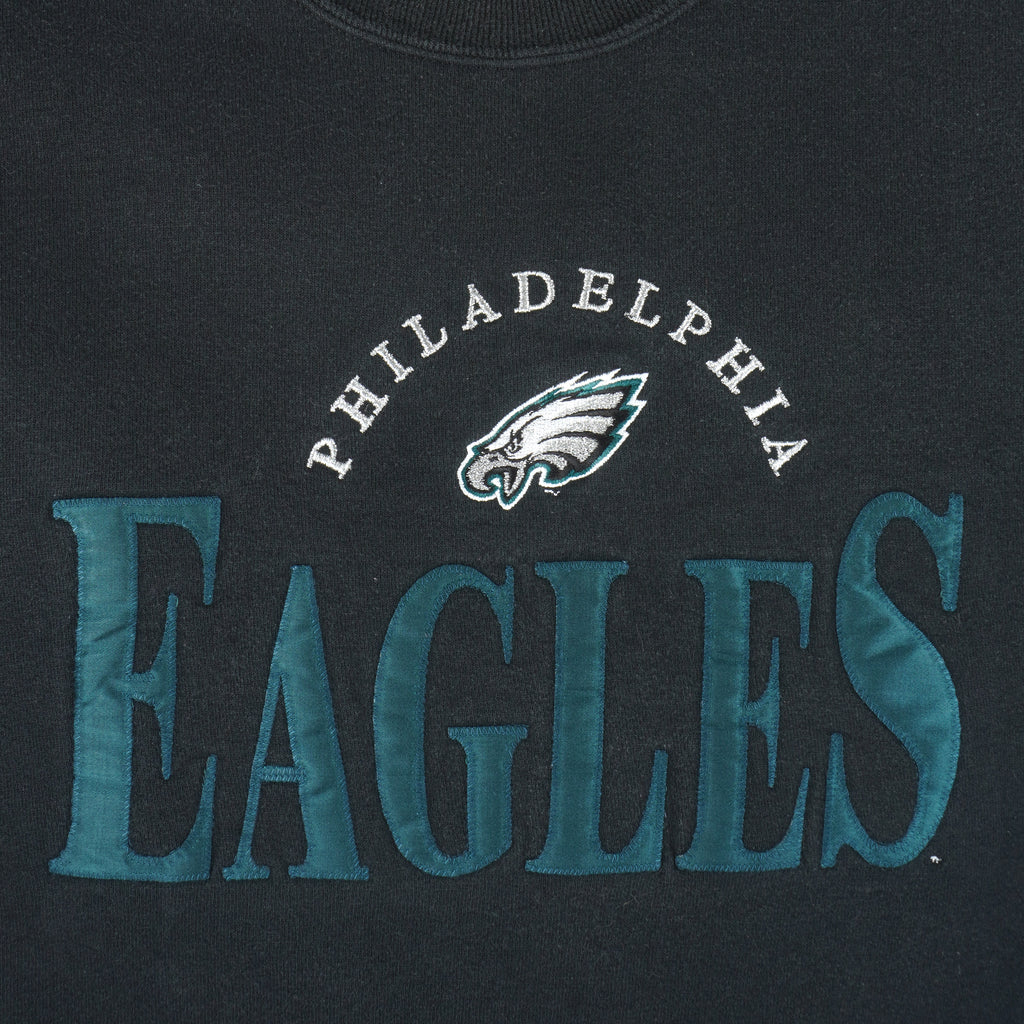 NFL - Philadelphia Eagles Embroidered Crew Neck Sweatshirt 1990s Large Vintage Retro Football