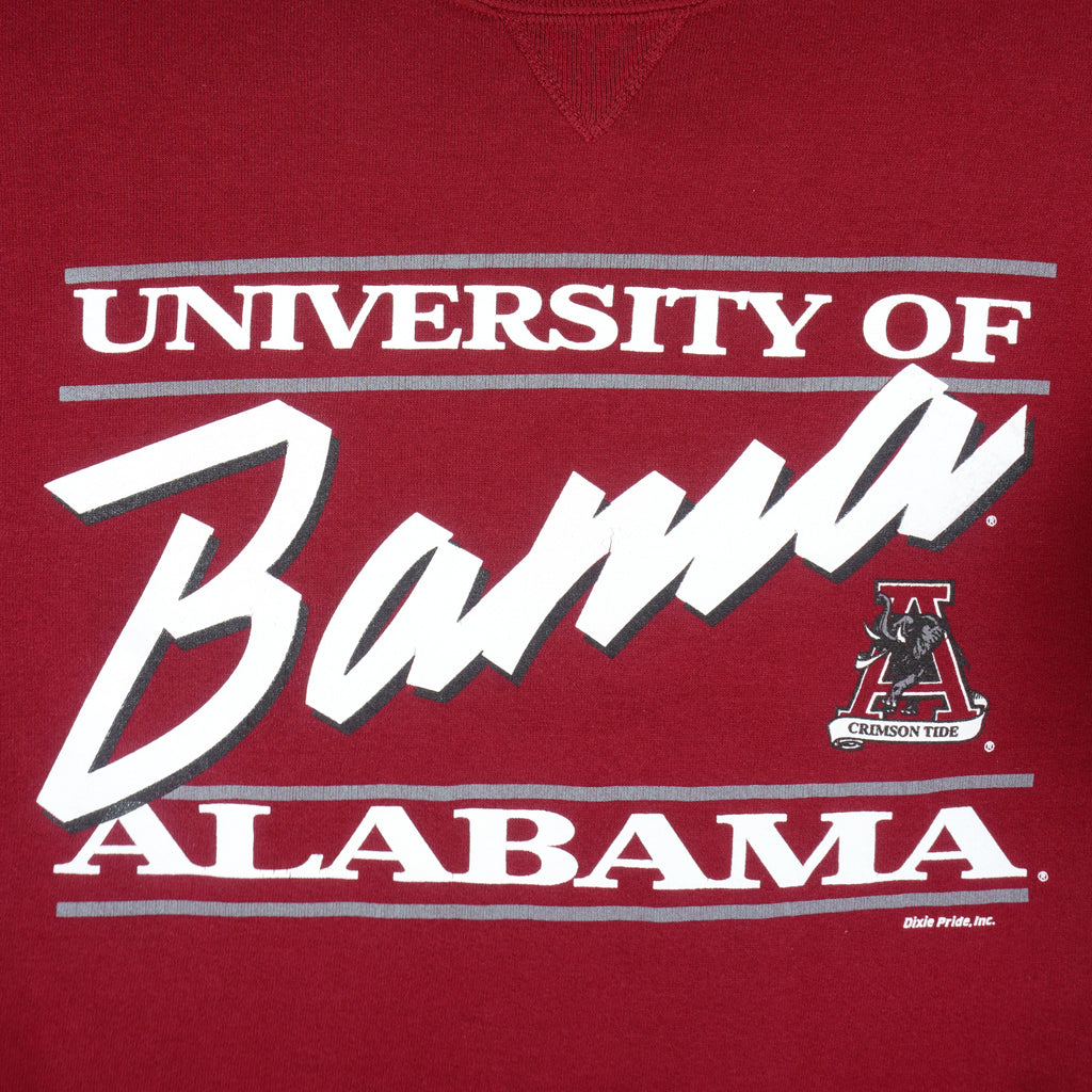NCAA - Alabama Crimson Tide Crew Neck Sweatshirt 1990s Medium Vintage Retro College