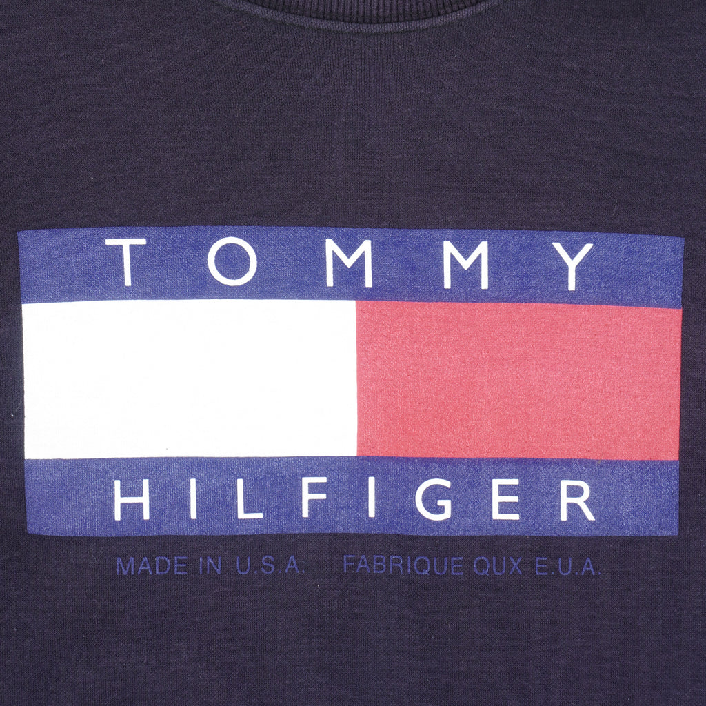 Tommy Hilfiger - Big Logo Crew Neck Sweatshirt 1990s Medium Vintage Retro