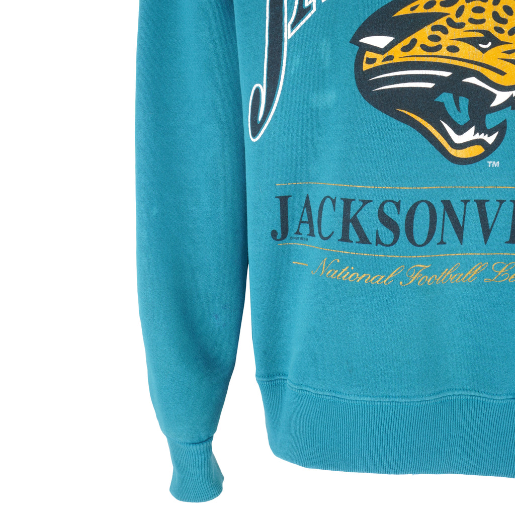 NFL (Lee) - Jacksonville Jaguars Crew Neck Sweatshirt 1996 Large Vintage Retro Football